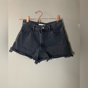 Pacsun High rise Festival Black Denim Women's Shorts Size 26